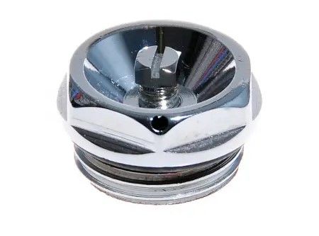 Заглушка с воздухоотводчиком хромированная 1/2"НР, SMART