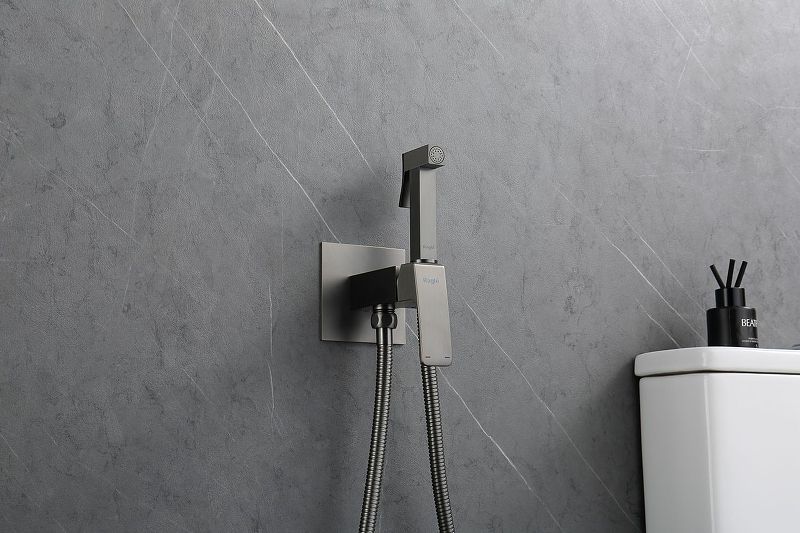 Смеситель с гигиеническим душем R01 Gun Metal, RAGLO 