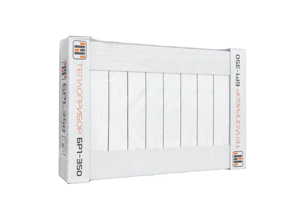 Радиатор биметаллический BR1 350/90 мм 10 секций Теплоприбор