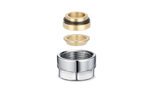 Соединение резьбозажим. 15 (резьба 3/4") хром Varmega