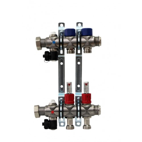 Коллектор с расходомерами на  2 выхода 3/4" евроконус   FRAENKISCHE