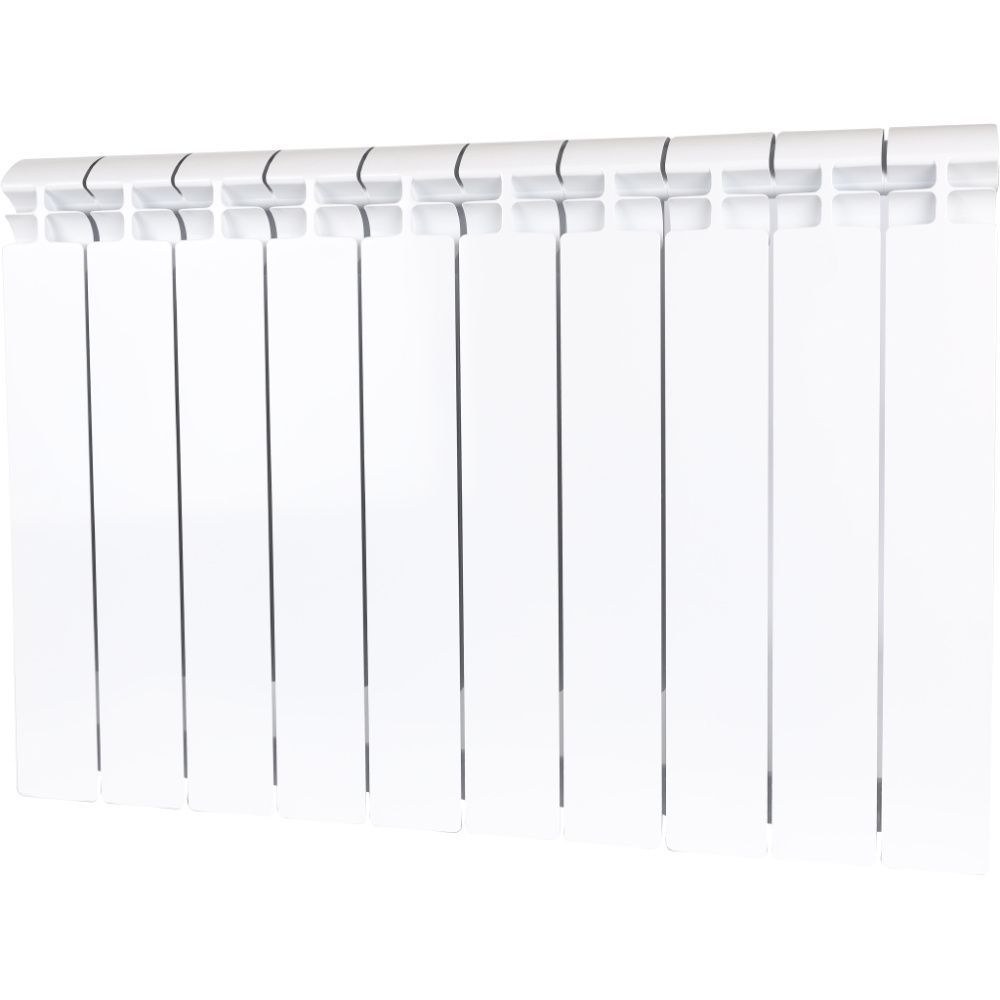 Радиатор биметаллический Alpha 500/80 10 секций боковое подключение STOUT