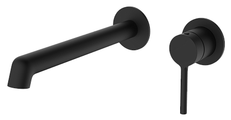 Смеситель для раковины встраиваемый R20 черный матовый RAGLO