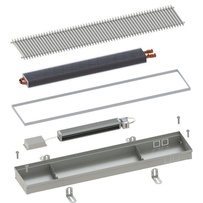 Конвектор Itermic ITTBZ 090.250.1200 решетка "серебро"