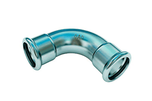 Отвод ВВ 18х90* нерж. Kromwell