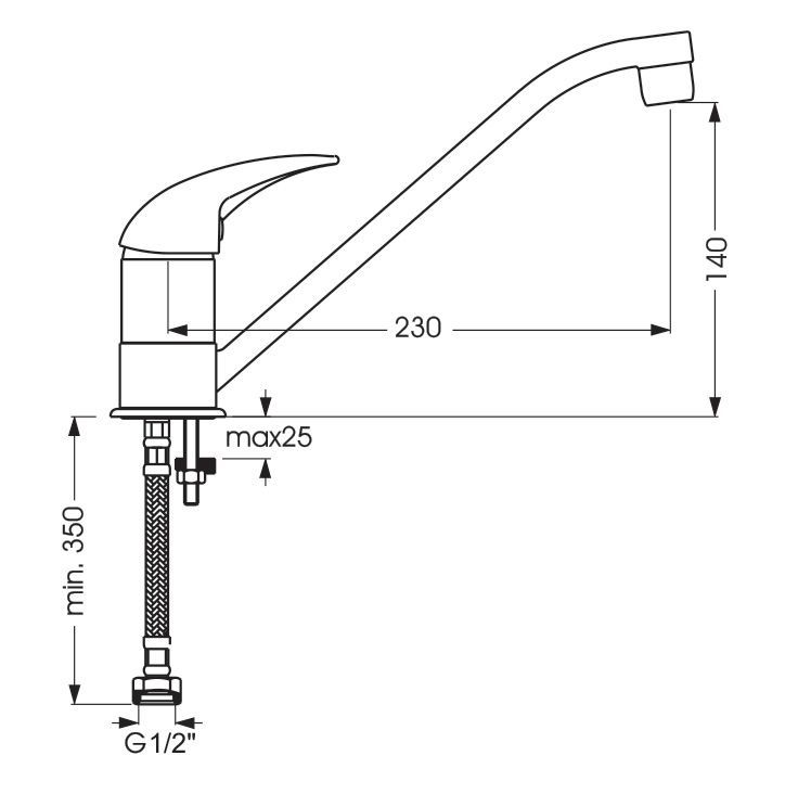 Смеситель для кухни ORION, VIDIMA