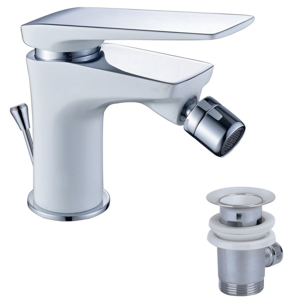 Смеситель для биде ALLEGRO хром/белый LEMARK