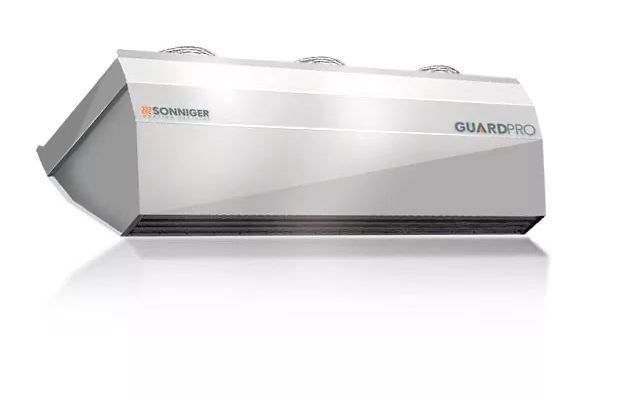 Воздушно-тепловая завеса с водяным нагревом мод. GUARDPRO 200W, корпус из нержавеюющей стали 