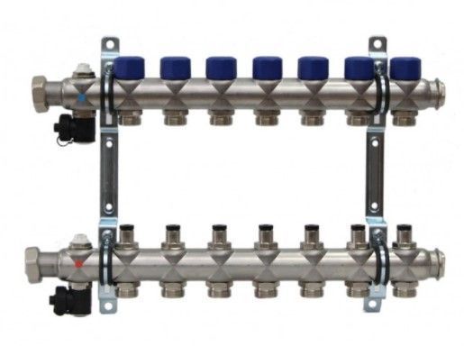 Коллектор с вент. вставками на  5 выходов 3/4" евроконус  FRAENKISCHE