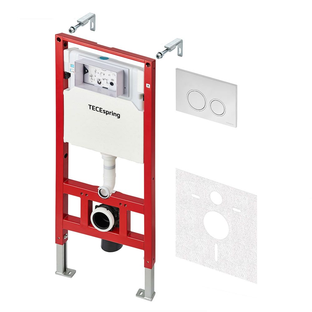 Комплект TECEspring, панель смыва Хром глянцевый (заменен на арт. S401101)