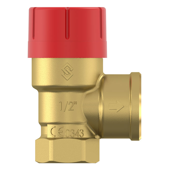 Клапан предохранительный Prescor 1" x 1 1/4" (внутр. резьба), Рсраб=4,0 бар, Tmax=120 C