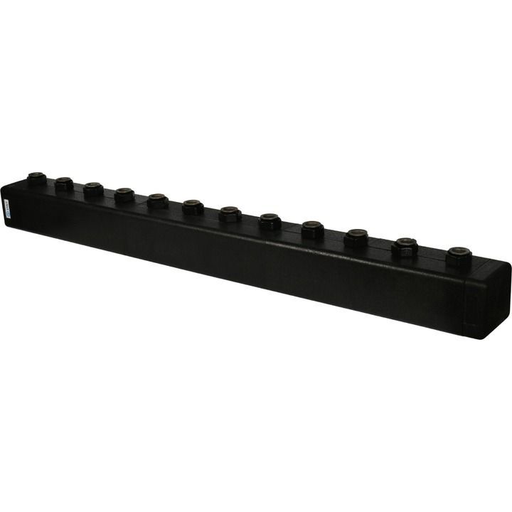 Стальной распределительный коллектор 6 отопительных контуров. В теплоизоляции DN 25 STOUT