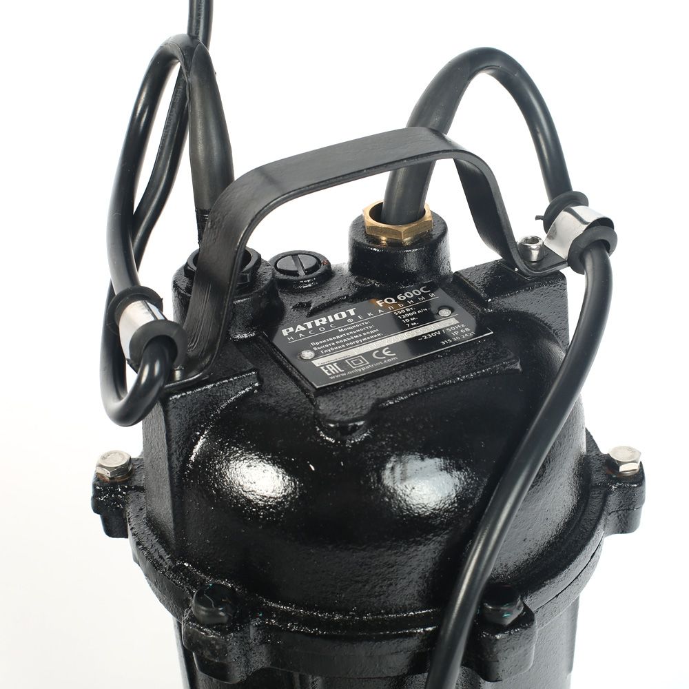 Насос дренажный FQ600С, д/грязной воды, 550 Вт, 12000 л/час, подъем 10 м PATRIOT