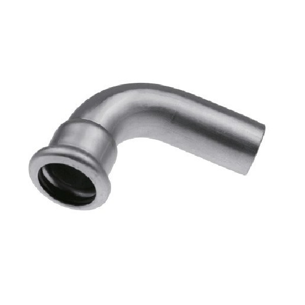 Отвод ниппельный Inox press 15х90* нерж. KAN-Therm
