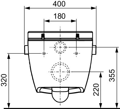 Комплект подвесного унитаза с крышкой TECEone, с гигиеническим душем TECE (9700200+9700600)