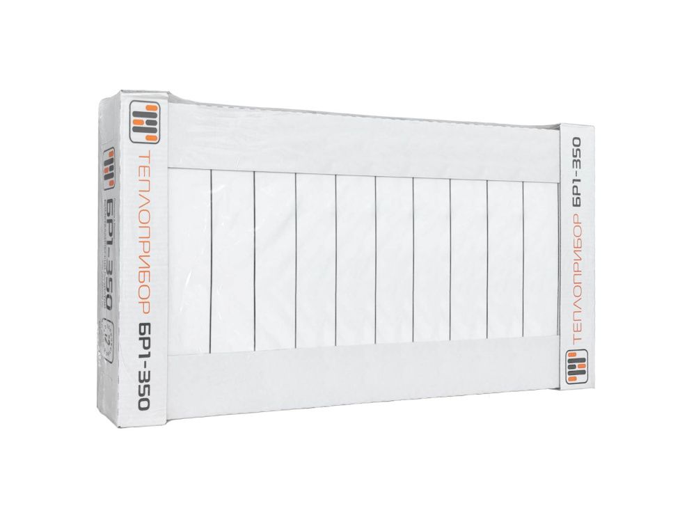 Радиатор биметаллический 350/90 мм 12 секций Теплоприбор