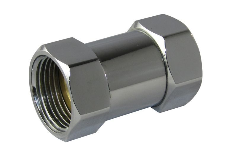 Сгон прямой (американка) для полотенцесушителя 1 х 1/2 ВВ ХРОМ (SANITAN) SMART