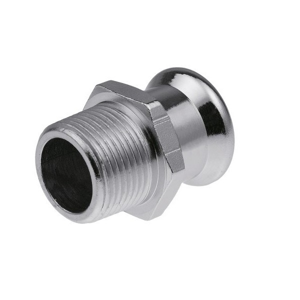 Соединитель 28*R1 НР C1405 press KAN-Therm Steel