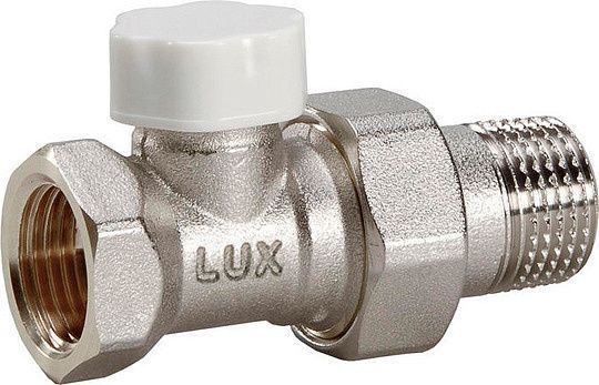 Клапан запорный линейный для стальных труб 1/2" DD 21 Luxor tekna