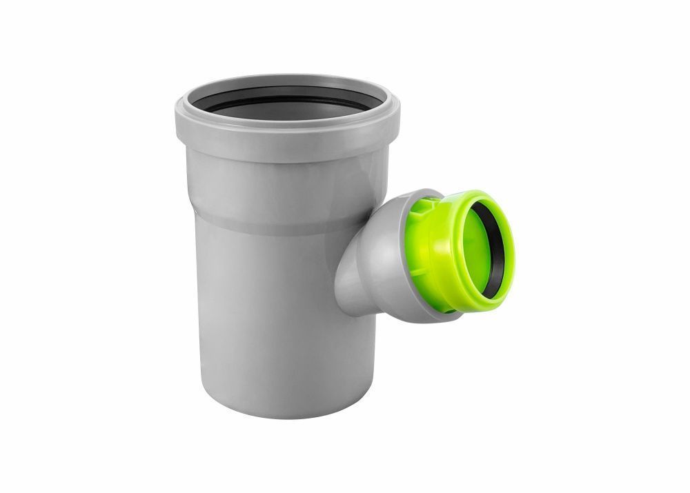 Тройник регулируемый 45-88 град. 110-50 вн. канализ. VALFEX