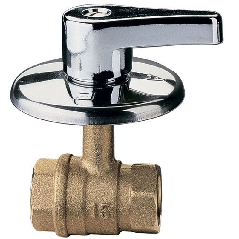 Кран шаровой скрытой проводки ВВ  1/2" (рукоятка-флажок ХРОМ) ITAP