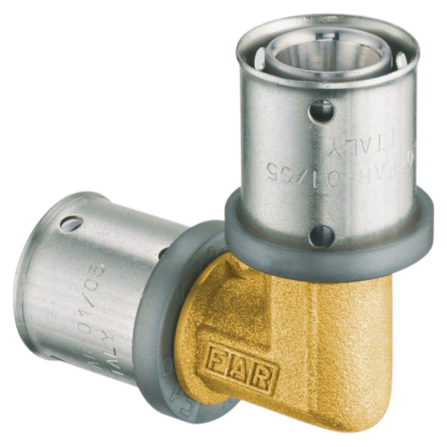 Угол 16-90 латунь, пресс FAR