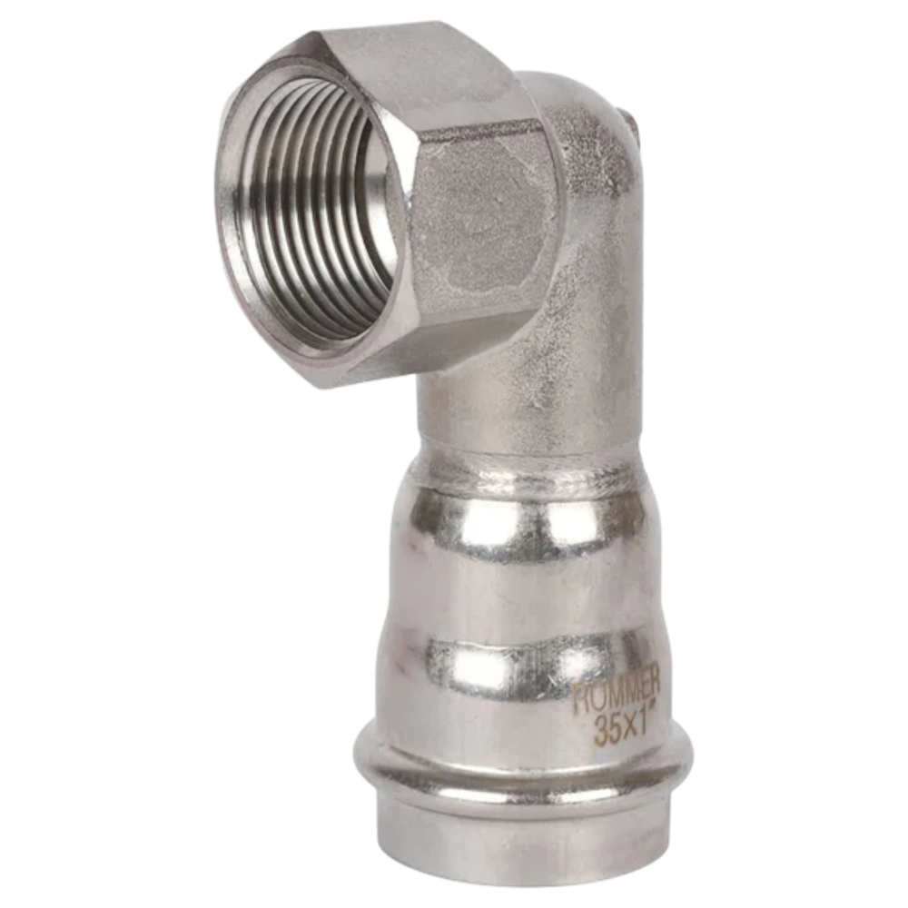 Отвод 35х1" ВР нерж. Rommer