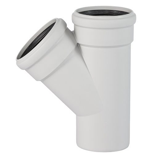 Тройник для бесшум. канализации SKEA DN58/58x45°, Ger