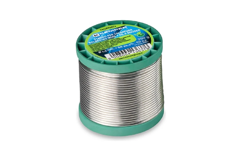 Припой мягкий 250 гр. толщина 1,5 мм Sn99,3 Cu0,7 Kemper