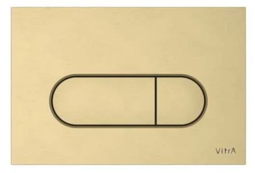 Панель смыва Root Round, браш. золото, Vitra