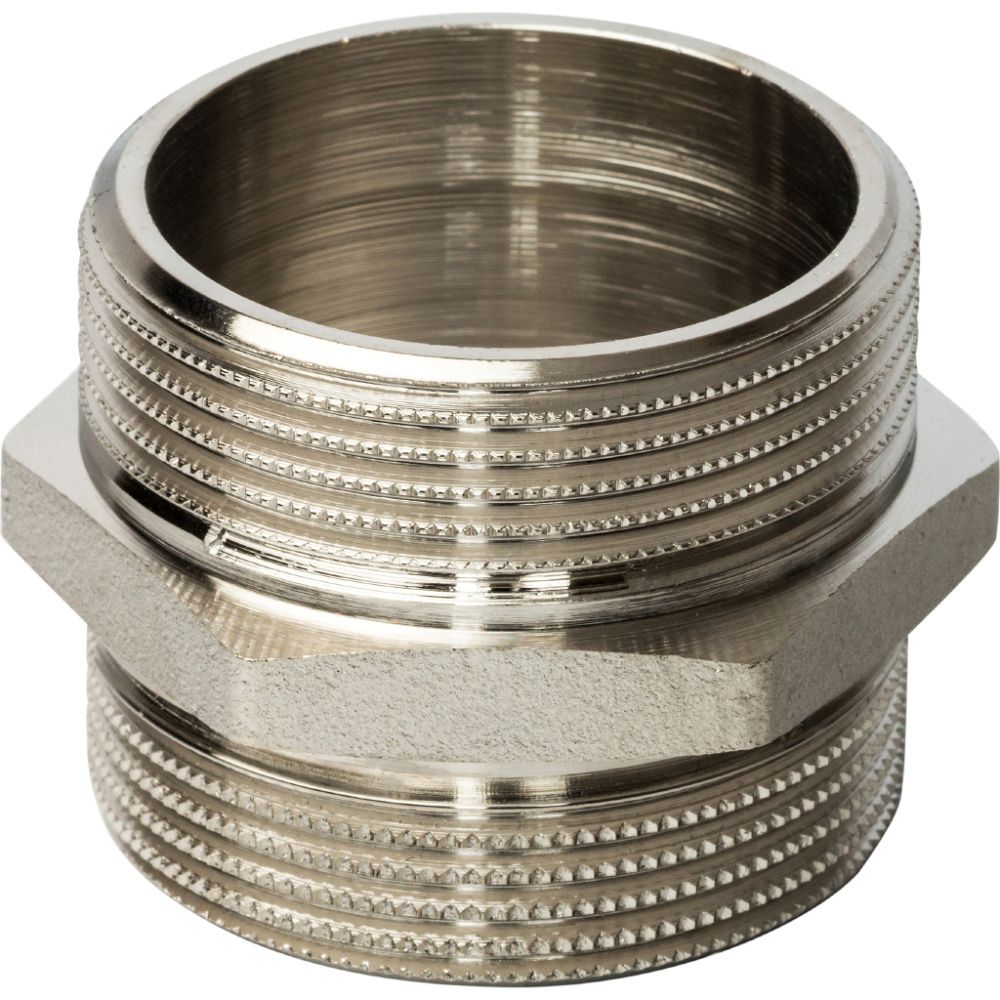 Ниппель НН 1 1/4х11/4 (никель) Stout