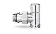 Клапан ручной радиаторный 1/2x3/4 Ek угловой хром Varmega