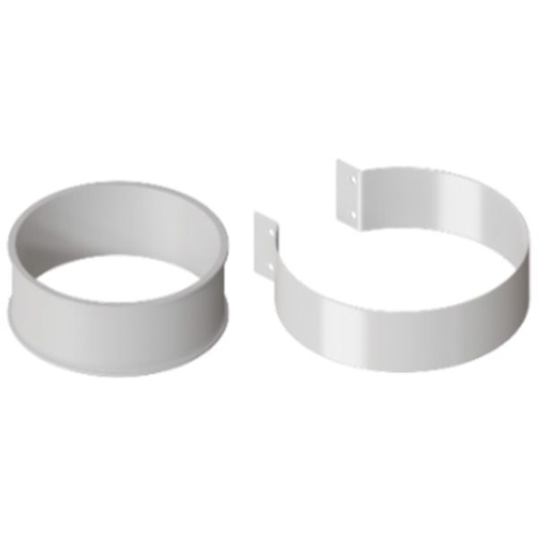 Хомут резиновый гнутый D100 Rommer