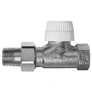 Термоклапан со вставкой типа V (с преднастр.) DN20 3/4" прямой PN10, kvs0,72 (бел.) HONEYWELL
