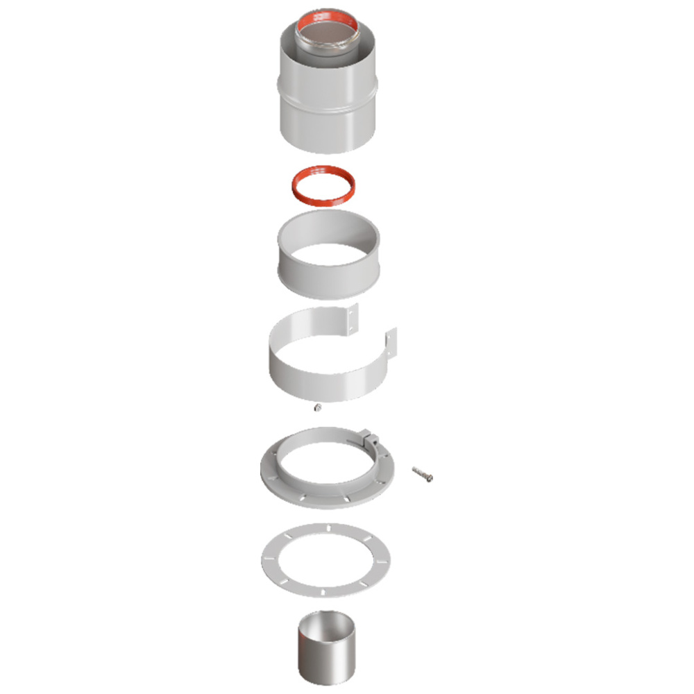 Адаптер для коаксиального дымо-ния DN60/100(Bosch,Buderus,NavienS/C/E,Baxi ECO Nova/Classic,Fondital)