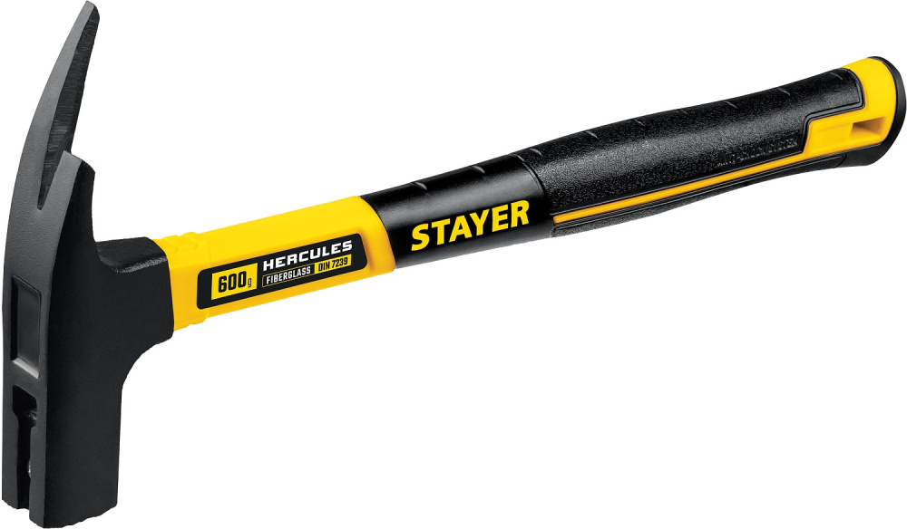 Молоток кровельщика с фибер. рукояткой, 600 г Hercules STAYER Professional