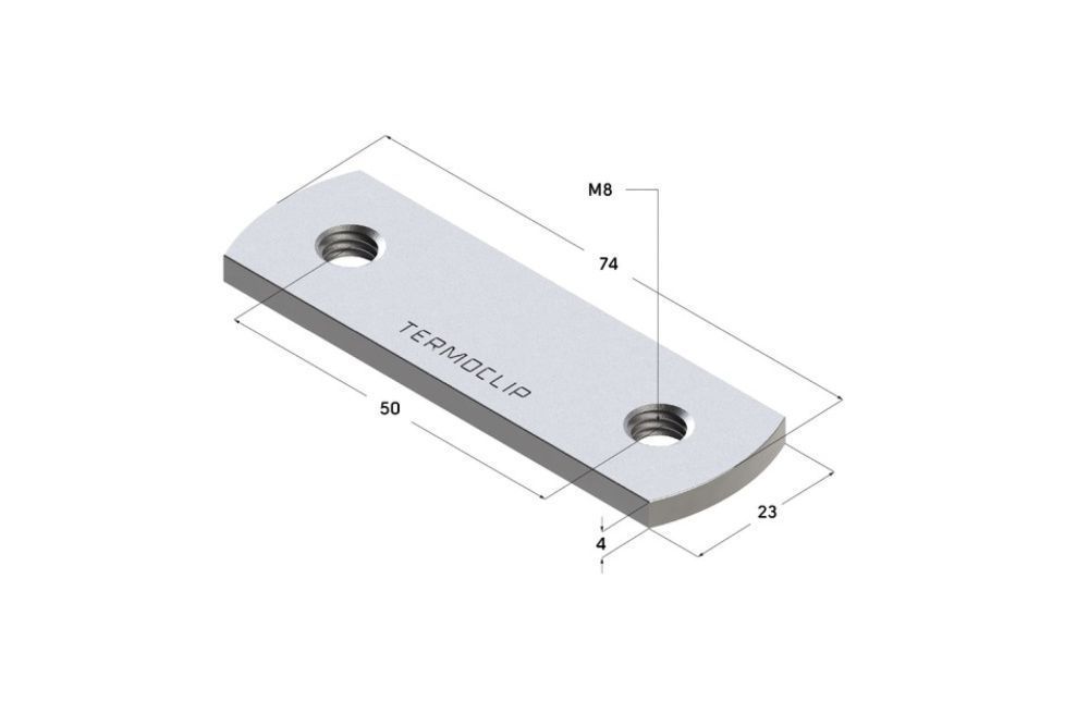 Гайка профиля двойная 28 4F2 М8, Termoclip