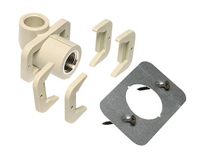 Колено с креплением для гипсокартона 20х1/2 Ekoplastik 