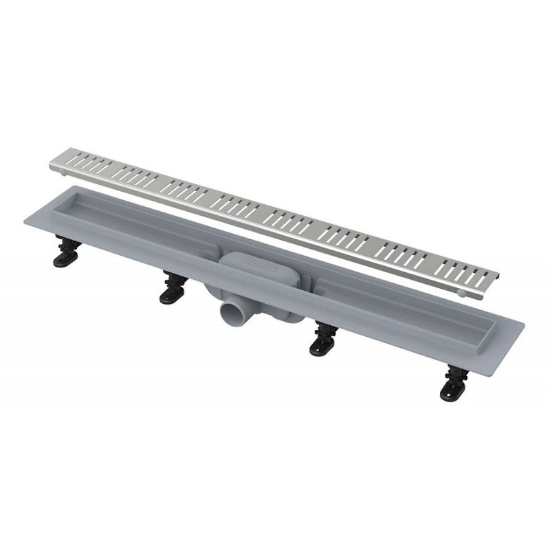 Водоотводящий желоб пласт. в комплекте (решетка, ножки,гидроизоляция) 850 мм ALCA PLAST