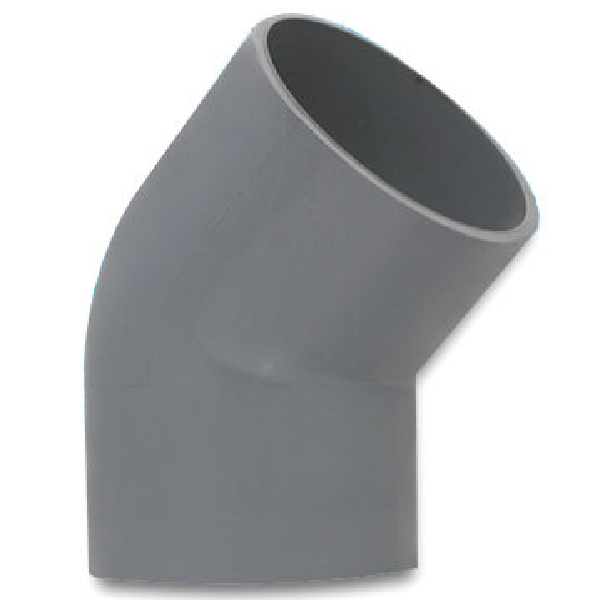 Угольник 45* (25)-PVC-U