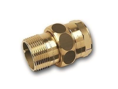 Сгон прямой (американка)  1" (бронза) плоское уплотнение тип 3331 SANHA PURAFIT