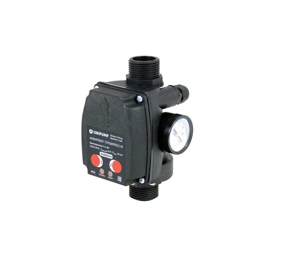 Блок управления насосом ТУРБИПРЕСС М с вилкой и розеткой UNIPUMP