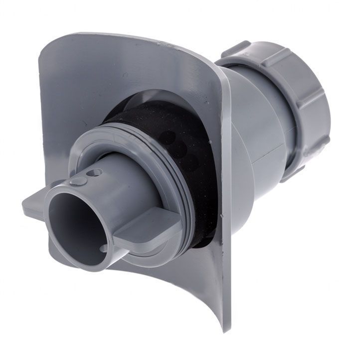 Переход (врезка D57) с Дн110 на Ду50 (под компрессионное соединение), серый McAlpine