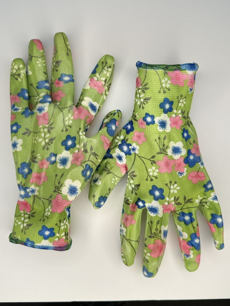 Перчатки нейлон 13 класс с нитриловым покрытием р.9 (L) GM1014-Bellis-9 Hortus Bellis