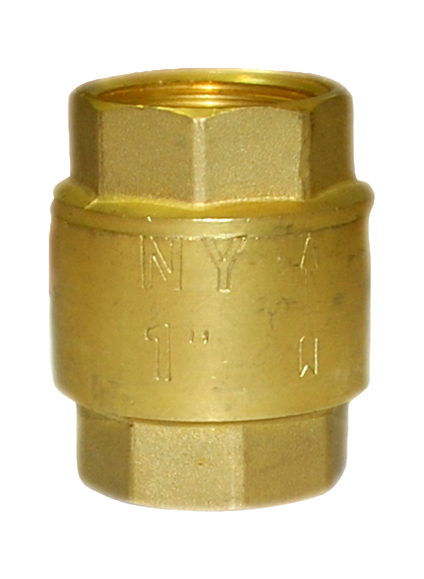 Клапан обратный Тип.10.305 латунный NY, 1", Ру 16, Траб=95 гр.,Тмах=110гр., внутр. резьба.