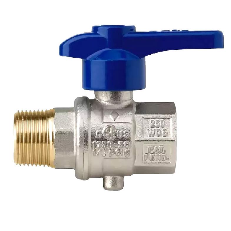 Затвор дисковый ВН 3/4", запорно-регулирующий EUROFLY (синяя ручка) RB