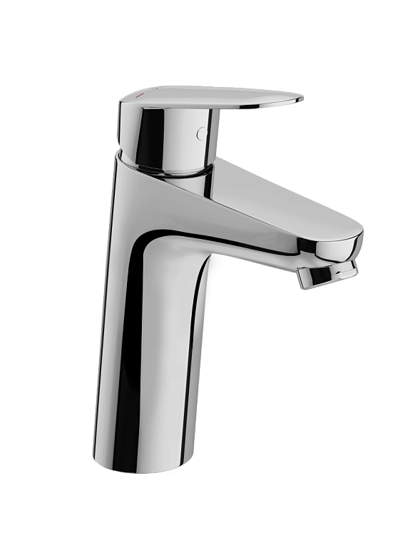 Смеситель для умывальника Flow Round, монолитный, хром, Vitra 