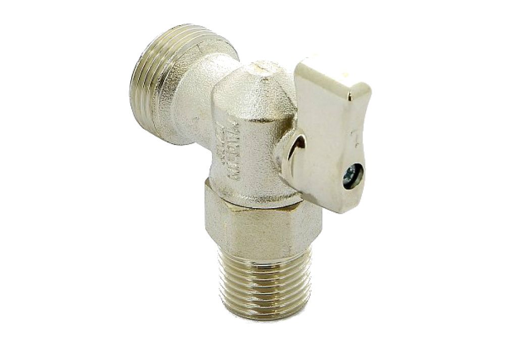 Кран шаровой угловой сантех. 1/2х3/4 ITAP