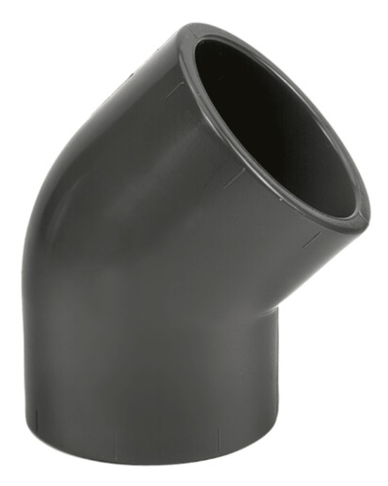 Угольник 45* (50) PVC-U Coraplax