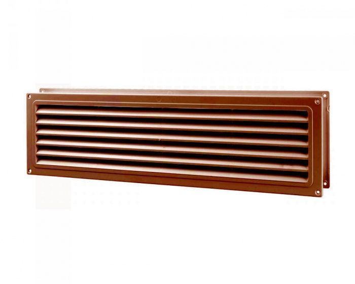 Решетка вент. дверная VM 500х90 DH коричневая, пласт. (2шт/уп) HACO